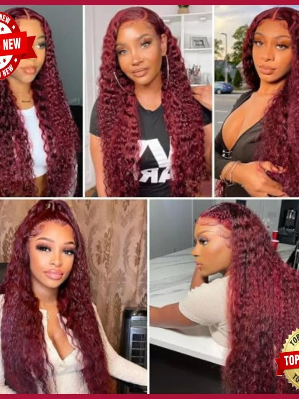 Brazilian Virgin Human Hair Extensions Deep Wave 3 Bundles 26-30 Inch